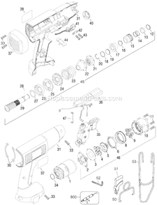 Page A Diagram and Parts List for CL901 Type 1 Black and Decker Electric Drill